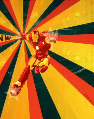 Retro Ironman Art - Obrázkek zdarma pro Nokia X7