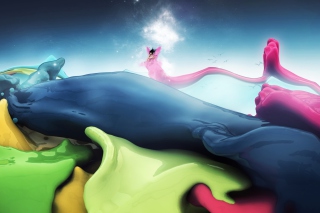 Colorful Waves - Obrázkek zdarma pro 176x144