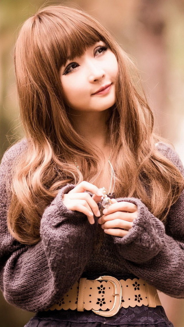 Fondo de pantalla Cute Asian Girl 640x1136