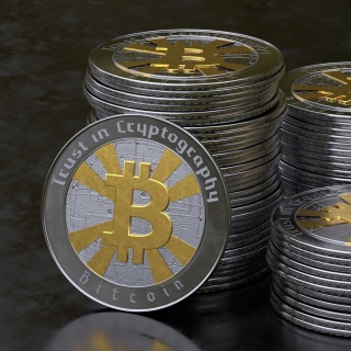 Bitcoin Blockchain, Trust in Cryptography sfondi gratuiti per 1024x1024