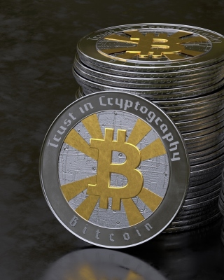 Картинка Bitcoin Blockchain, Trust in Cryptography для телефона и на рабочий стол 240x320