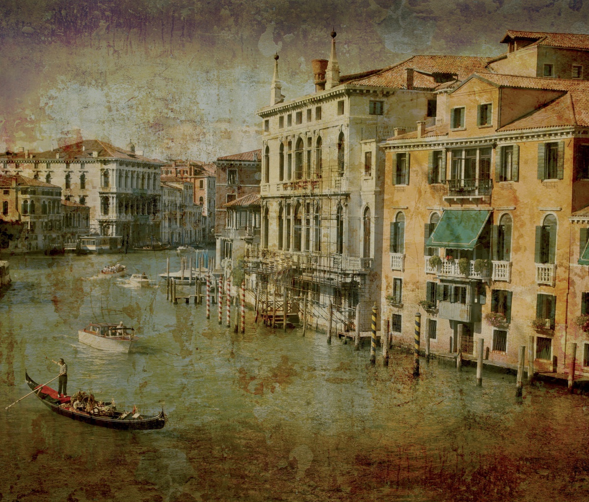Sfondi Venice Retro Card 1200x1024
