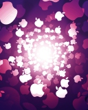 Fondo de pantalla Apple Logos 128x160