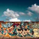 Das Graffiti Street Art Wallpaper 128x128