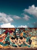 Das Graffiti Street Art Wallpaper 132x176