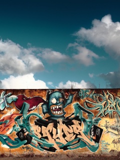 Graffiti Street Art wallpaper 240x320