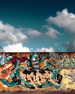 Kostenloses Graffiti Street Art Wallpaper für iPhone 4S