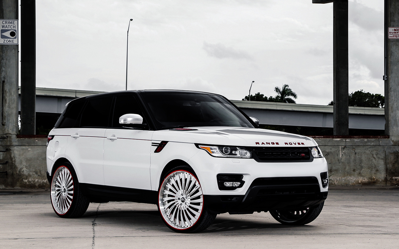 Screenshot №1 pro téma Land Rover Range Rover White 1280x800