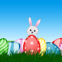 Обои Easter bunny 128x128