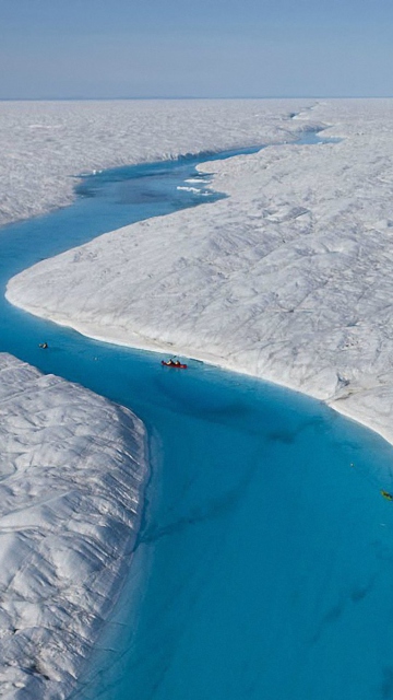 Fondo de pantalla Greenland Glaciers 360x640