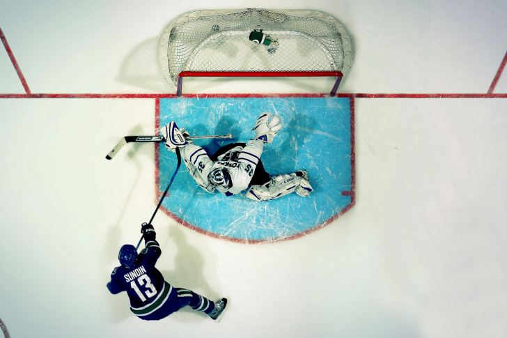 Fondo de pantalla Vancouver Canucks Goal and Goalkeeper