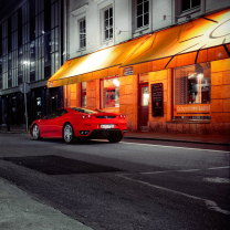 Screenshot №1 pro téma Red Ferrari In City Lights 208x208