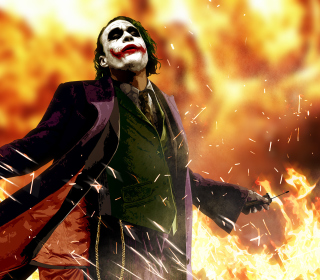 Kostenloses Heath Ledger As Joker - The Dark Knight Movie Wallpaper für 1024x1024