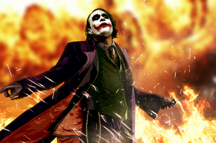 Heath Ledger As Joker - The Dark Knight Movie wallpaper