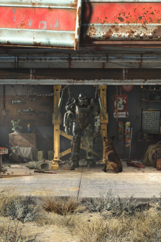Fallout 4 wallpaper 320x480
