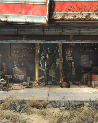 Fallout 4 papel de parede para celular para 320x480