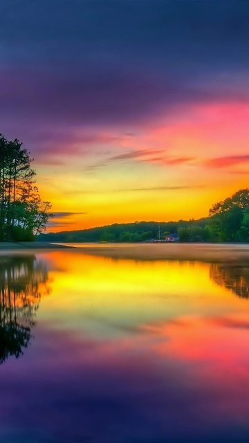 Island Sunset wallpaper 360x640