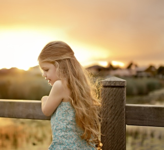 Little Angel Blonde Girl - Obrázkek zdarma pro iPad