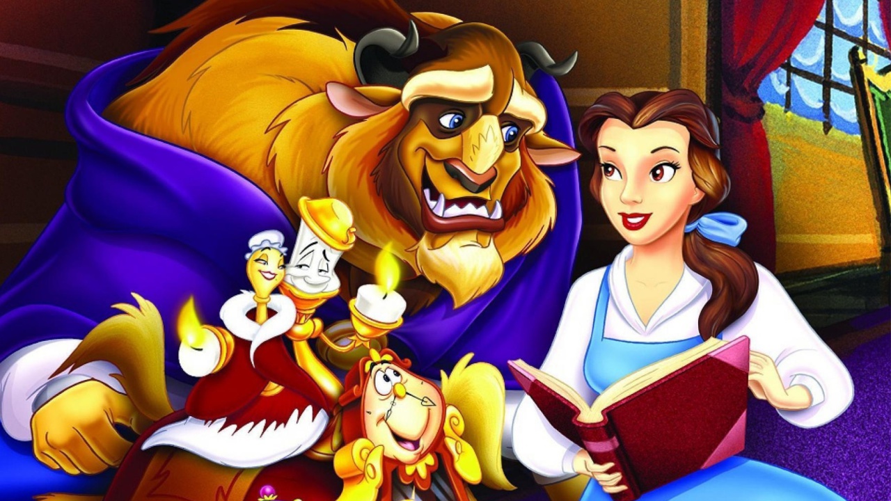 Das Beauty and the Beast with Friends Wallpaper 1280x720