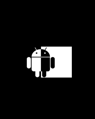 Black And White Android - Obrázkek zdarma pro 128x160
