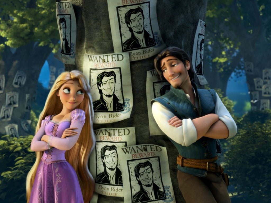 Fondo de pantalla Tangled Wanted Reward 1024x768