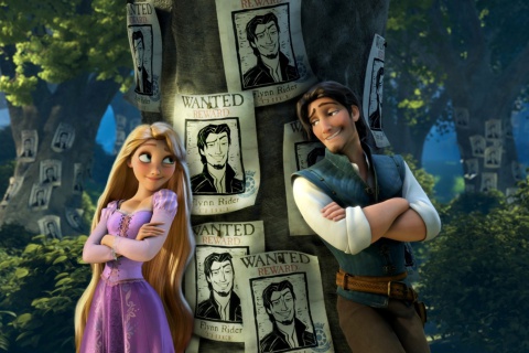 Обои Tangled Wanted Reward 480x320