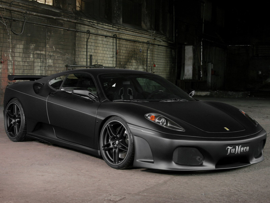 Das Ferrari F430 Black Wallpaper 1152x864