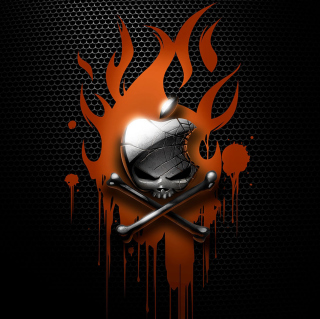 Kostenloses Apple On Fire Wallpaper für iPad 2