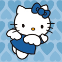 Sfondi Hello Kitty Blue 128x128