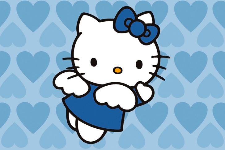 Das Hello Kitty Blue Wallpaper