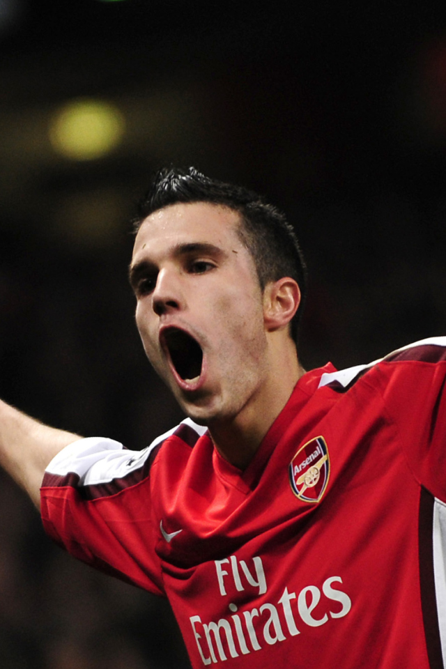 Das Robin Van Persie Wallpaper 640x960