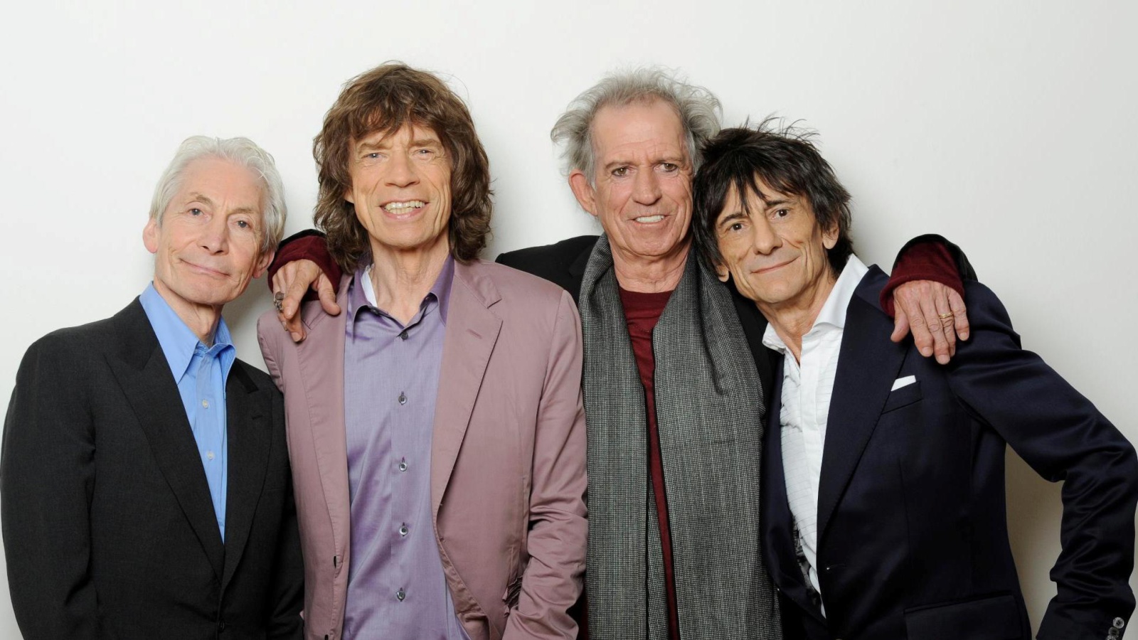 Rolling Stones, Mick Jagger, Keith Richards, Charlie Watts, Ron Wood screenshot #1 1600x900