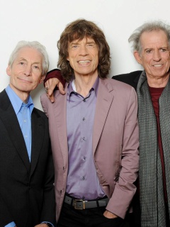 Screenshot №1 pro téma Rolling Stones, Mick Jagger, Keith Richards, Charlie Watts, Ron Wood 240x320