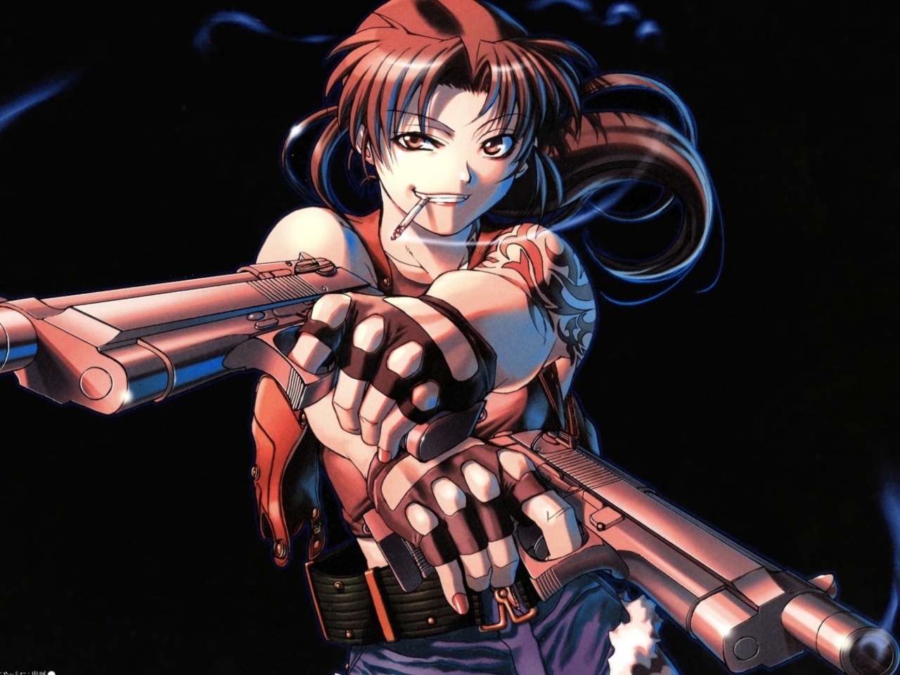 Sfondi Black Lagoon Anime Revy Pirates 1280x960