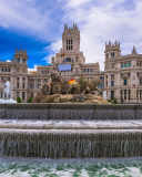 Plaza de Cibeles in Madrid wallpaper 128x160