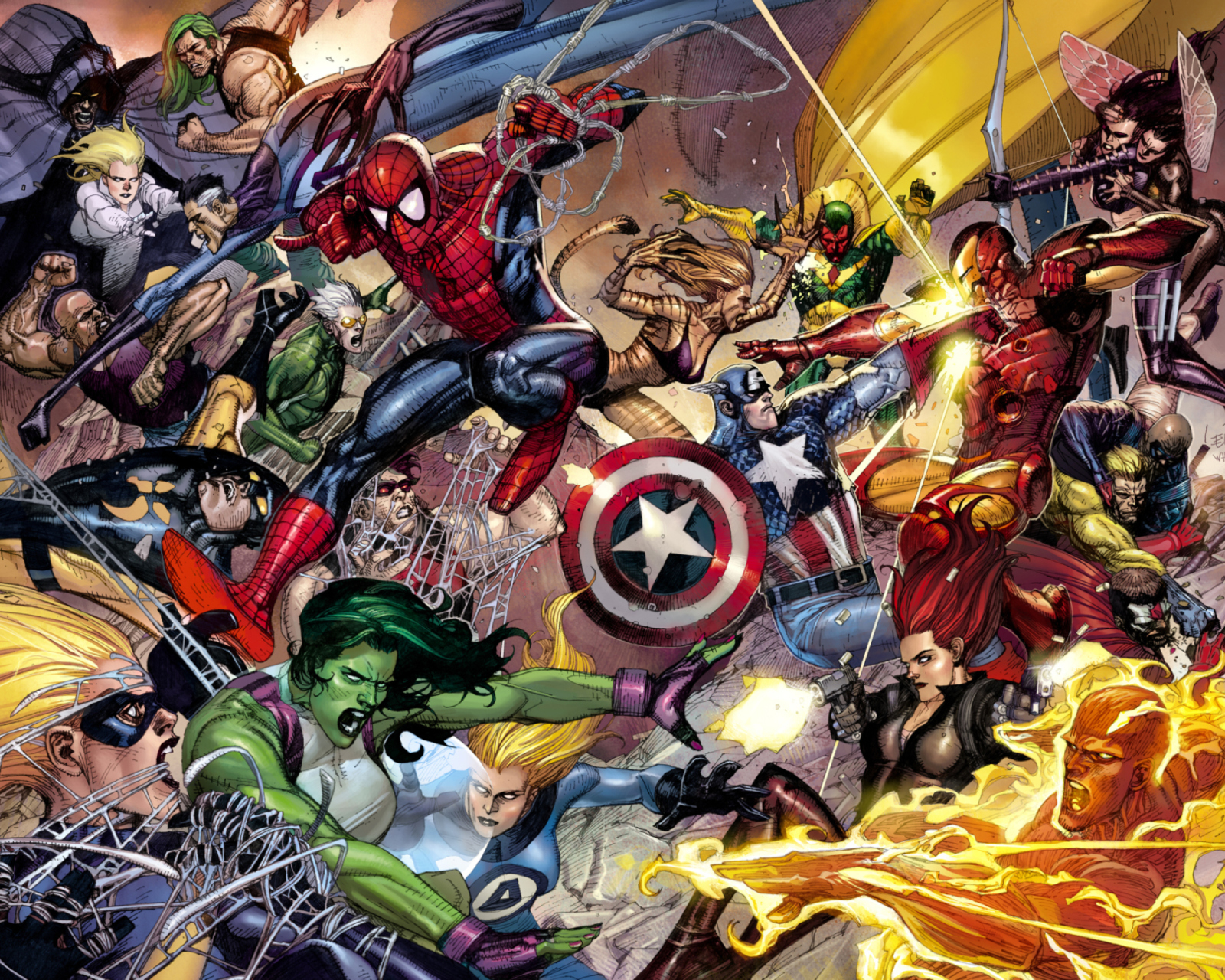 Marvel Civil War wallpaper 1600x1280