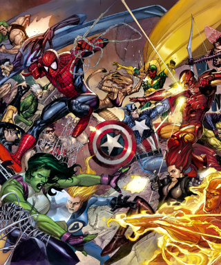 Marvel Civil War - Obrázkek zdarma pro iPhone 5S