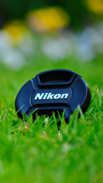 Fondo de pantalla Nikon Lense Cap 360x640