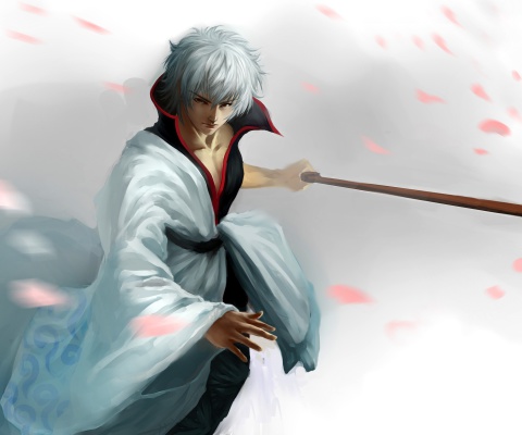 Screenshot №1 pro téma Sakata Gintoki - Gintama 480x400