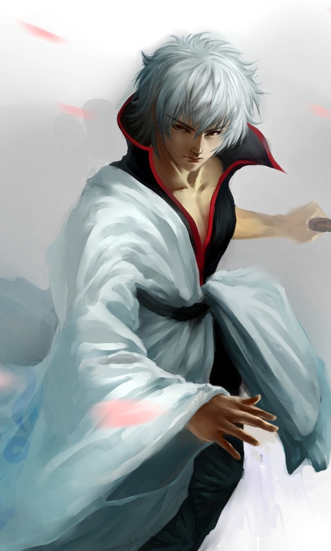 Screenshot №1 pro téma Sakata Gintoki - Gintama 480x800