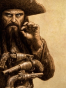 Captain Blackbeard wallpaper 132x176