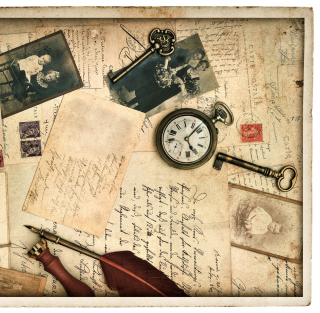 Vintage Composition - Obrázkek zdarma pro iPad