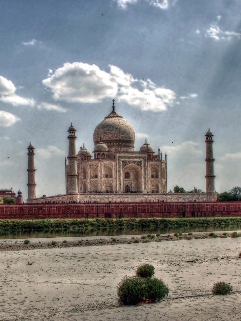 Обои Taj Mahal, India 480x640