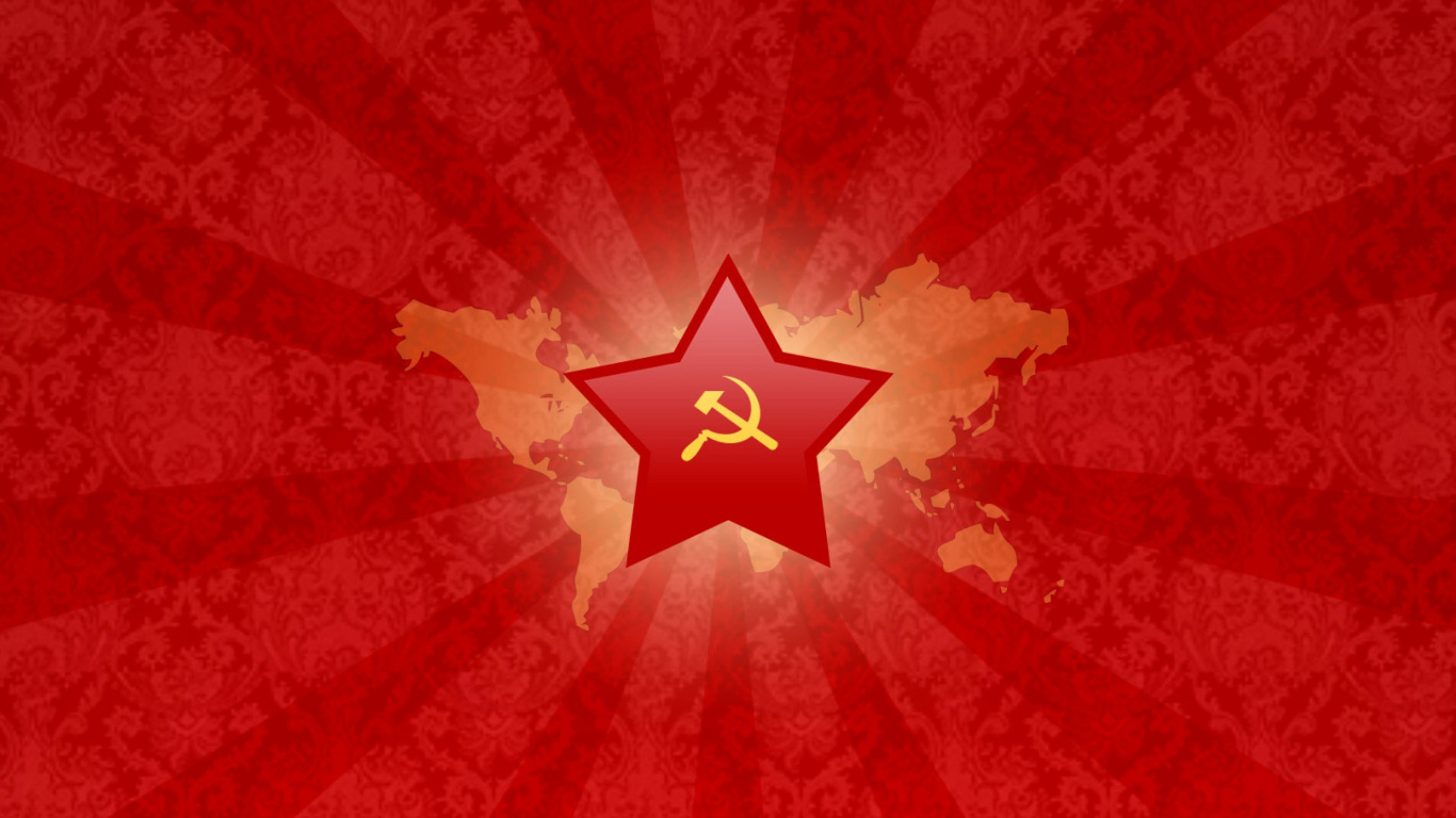 Screenshot №1 pro téma Soviet Union Logo 1366x768