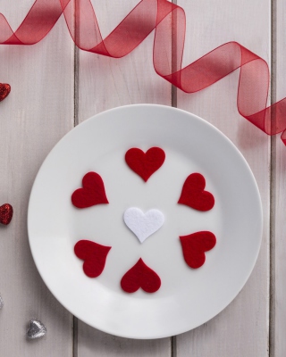 Romantic Valentines Day Table Settings - Obrázkek zdarma pro 176x220