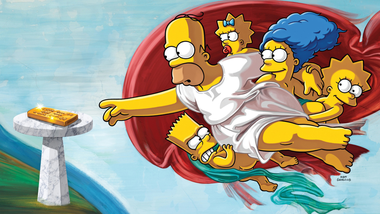 Simpsons HD wallpaper 1280x720