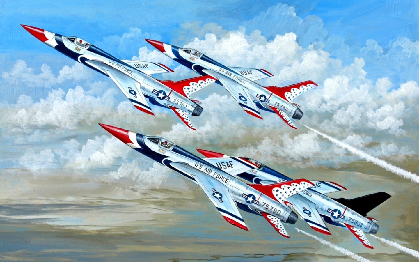 Republic F 105 Thunderchief Fighter Bomber wallpaper 1440x900