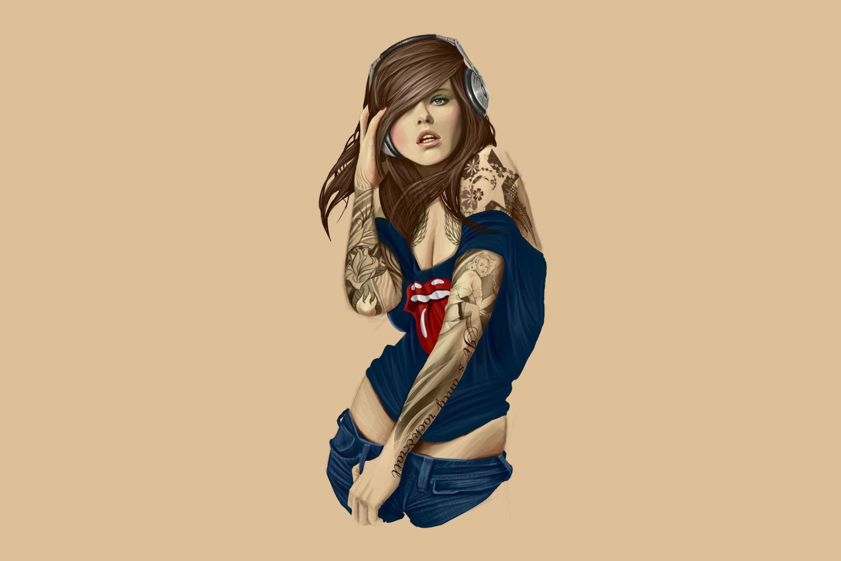 Screenshot №1 pro téma Rocker girl 2880x1920