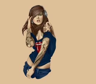 Rocker girl papel de parede para celular para iPad 3