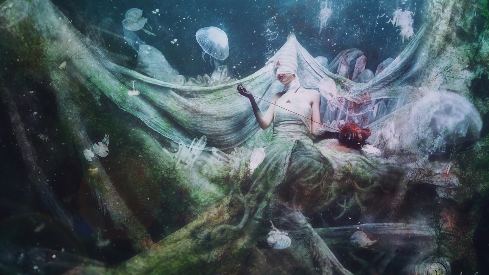 Das Underwater Abstraction Wallpaper 1600x900